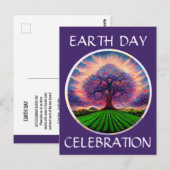 Earth Day Celebration Briefkaart (Voorkant / Achterkant)