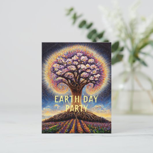 Earth Day Celebration Briefkaart (Staand voorkant)