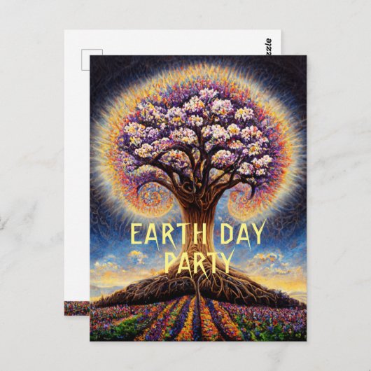 Earth Day Celebration Briefkaart (Voorkant / Achterkant)