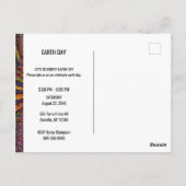 Earth Day Celebration Briefkaart (Achterkant)