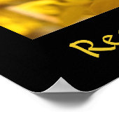 Earth Day Chickadee Bird in Yellow Flowers Print (Hoek)