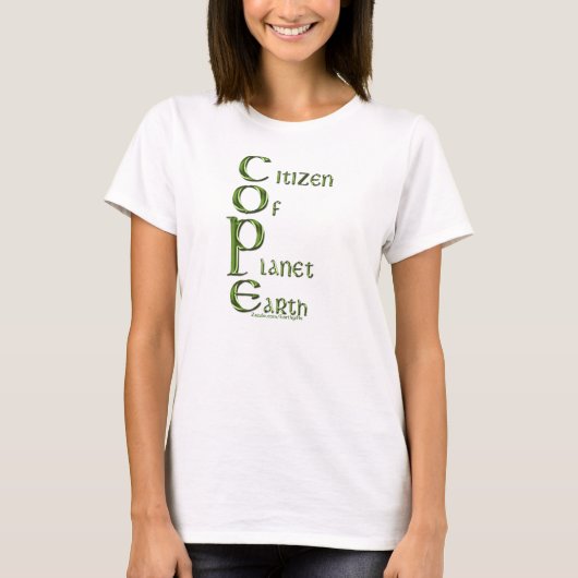 EARTH DAY Citizen of Planet Earth COPE Eco Shirt (Voorkant)