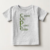 EARTH DAY Citizen of Planet Earth COPE Eco Shirt (Voorkant)