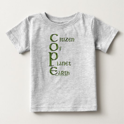 EARTH DAY Citizen of Planet Earth COPE Eco Shirt (Voorkant)