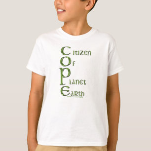 EARTH DAY Citizen of Planet Earth COPE Kinderen Ec T-shirt