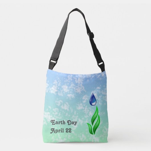 Earth Day Crossbody Bag Tas (Voorkant)