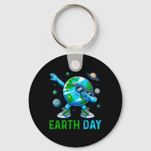 Earth Day Dabbing Earth Planet Milieuactivist Sleutelhanger