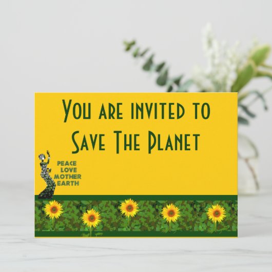 Earth Day Dancer Kaart (Staand voorkant)