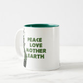 Earth Day Dancer Tweekleurige Koffiemok (Voorkant links)