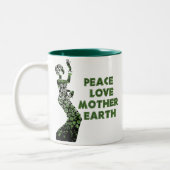Earth Day Dancer Tweekleurige Koffiemok (Links)