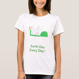 Earth Day Dog Digging T-shirt