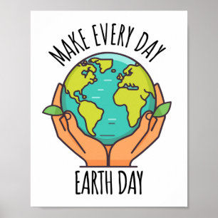 Earth Day, ecologisch activisme, Poster