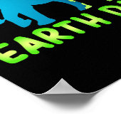 Earth Day Elephant voor kinderen Poster (Hoek)