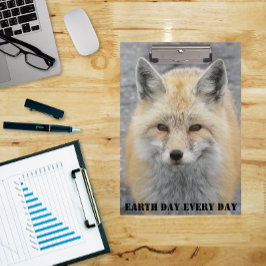 Earth Day Elke Dag Red Fox Wildlife Foto Klembord