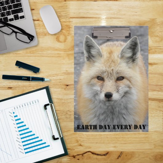 Earth Day Elke Dag Red Fox Wildlife Foto Klembord