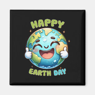 Earth Day Elke dag Retro Mannen Vrouwen Kinder N Magneet