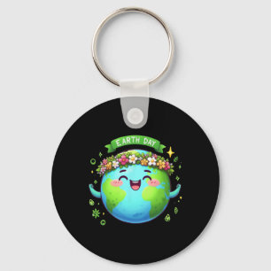 Earth Day Elke dag Retro  Mannen Vrouwen Kinder N Sleutelhanger