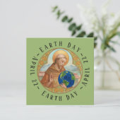 Earth Day en St. Francis van Assisi Card (Staand voorkant)