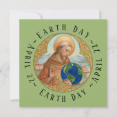 Earth Day en St. Francis van Assisi Card (Voorkant)