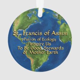 Earth Day en St. Francis van Assisi Ornament