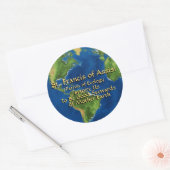 Earth Day en St. Francis van Assisi Ronde Sticker (Envelop)