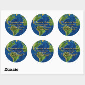 Earth Day en St. Francis van Assisi Ronde Sticker (Vel)