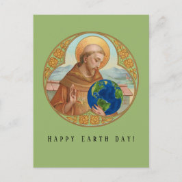 Earth Day en St. Francis van het Briefkaart van As