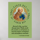 Earth Day en St. Francis van het Poster van Assisi (Voorkant)