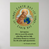 Earth Day en St. Francis van het Poster van Assisi (Voorkant)