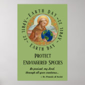 Earth Day en St. Francis van het Poster van Assisi (Voorkant)
