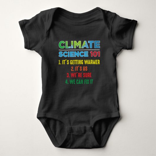 Earth Day Environment Climate Change Scientist Romper (Voorkant)