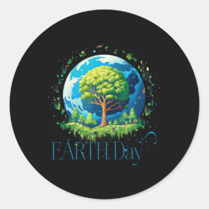 Earth Day Environmental International Awareness 1 Ronde Sticker
