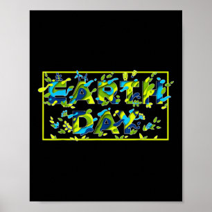 Earth Day Environmental Protection Save Tree & amp Poster