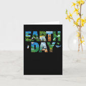 Earth Day Environmental Protection Save Tree en ee Kaart (Gele Bloem)