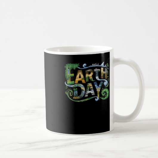 Earth Day Environmental Protection Save Tree en ee Koffiemok (Rechts)