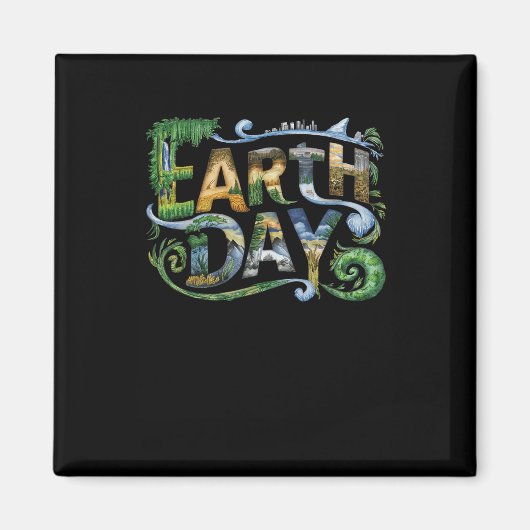 Earth Day Environmental Protection Save Tree en ee Magneet (Voorkant)