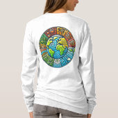Earth Day Every Day Every Way Women's Basic Long T-shirt (Achterkant)