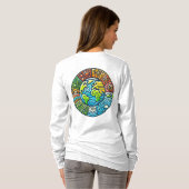 Earth Day Every Day Every Way Women's Basic Long T-shirt (Achterkant volledig)
