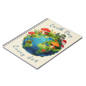 Earth Day Every Day Nature Planet Design Notitieboek (Linkerzijde)