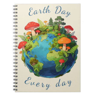 Earth Day Every Day Nature Planet Design Notitieboek