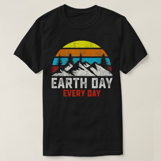 Earth Day Everyday 51th Anniversary Planet Teacher T-shirt (Design voorkant)