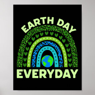 Earth Day Everyday Earth Day Milieuregenboog Poster