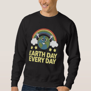 Earth Day Everyday Rainbow Milieubewustzijn Trui