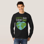 Earth Day Everyday Rainbow Pine Tree Nature Green  T-shirt (Voorkant volledig)