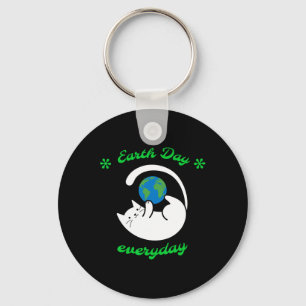 Earth Day Everyday Red de aarde elke dag een grapp Sleutelhanger