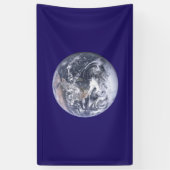 Earth Day Flag Spandoek (Verticaal)