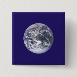 Earth Day Flag Vierkante Button 5,1 Cm