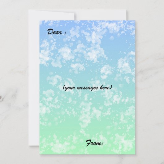 Earth Day Flat Kaart (Achterkant)