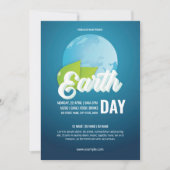 Earth Day Flyer-Sjabloon Kaart (Voorkant)