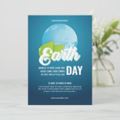 Earth Day Flyer-Sjabloon Kaart (Staand voorkant)